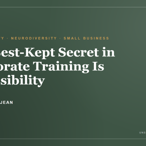 Rebecca Prejean on accessibility in corporate training — True & Good