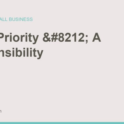 Ameera Virani quote card saying designing your life is not just your first priority, it is your responsibility.
